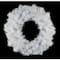 24" White Canadian Pine Artificial Christmas Wreath